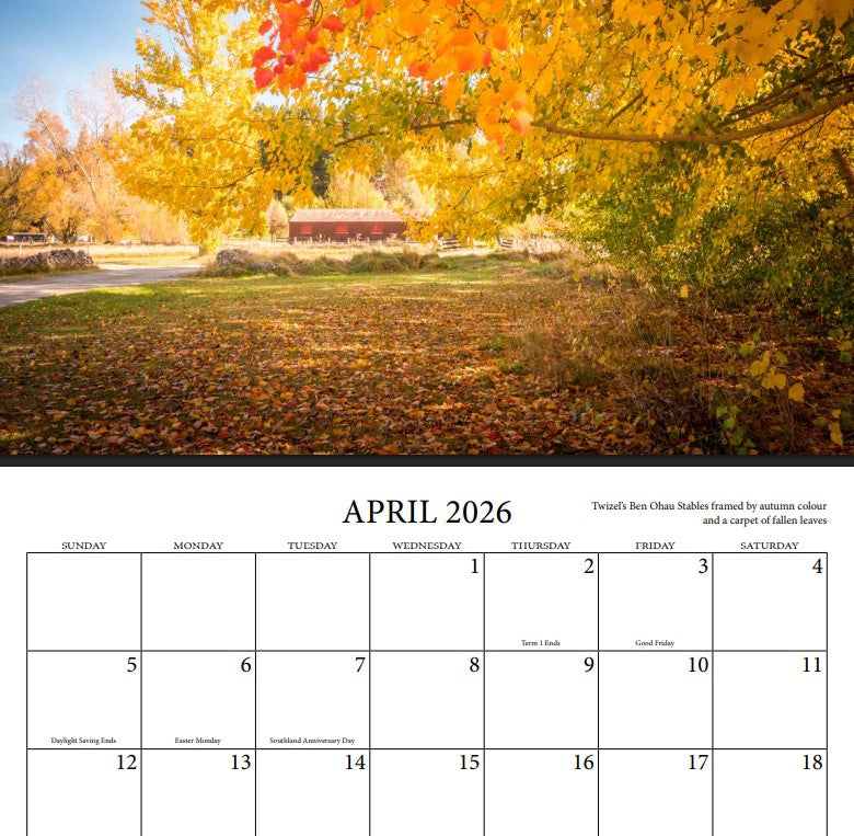 Seasons in the Mackenzie- 2026 Calendar